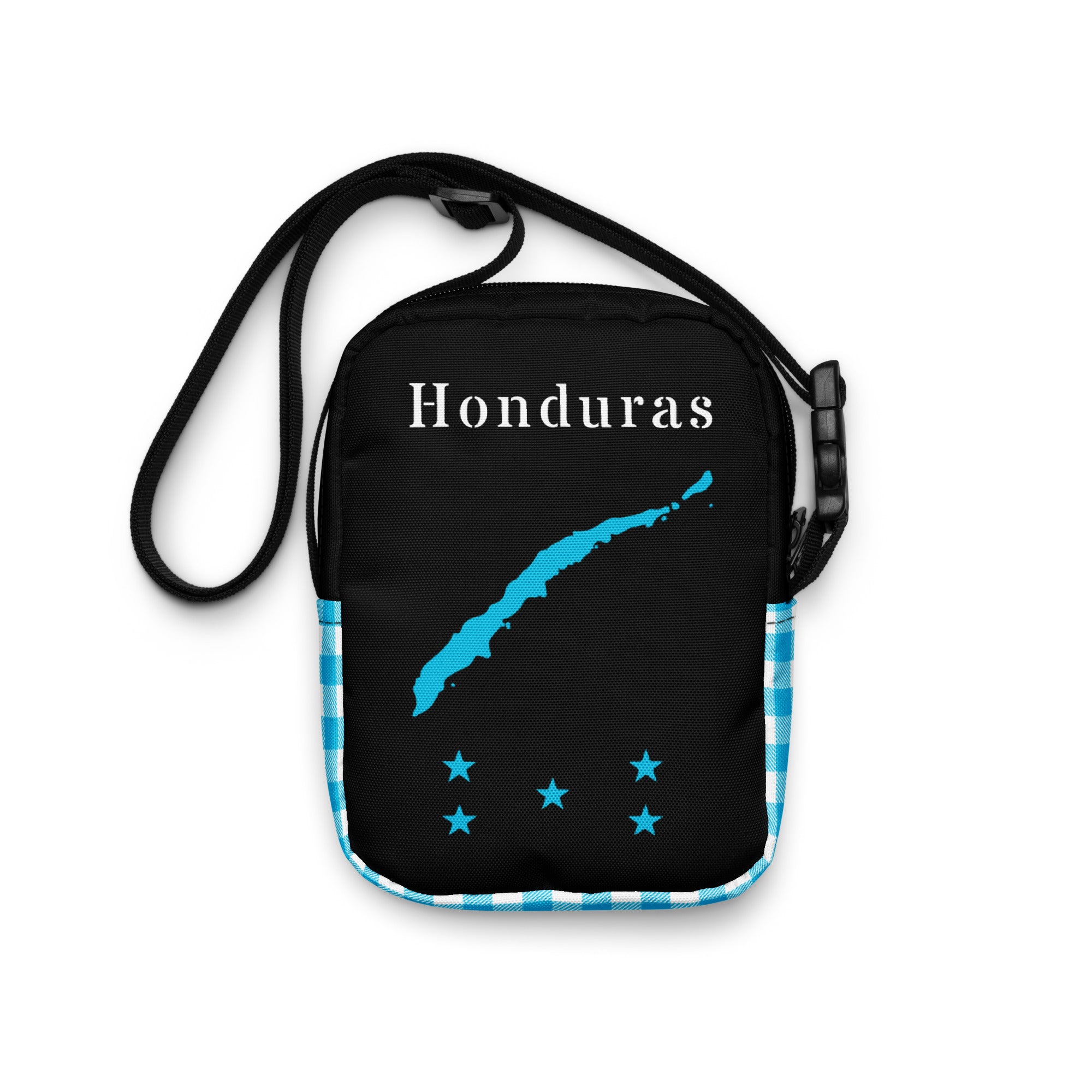 Honduras Utility crossbody (Blue & White)-Fete Massive