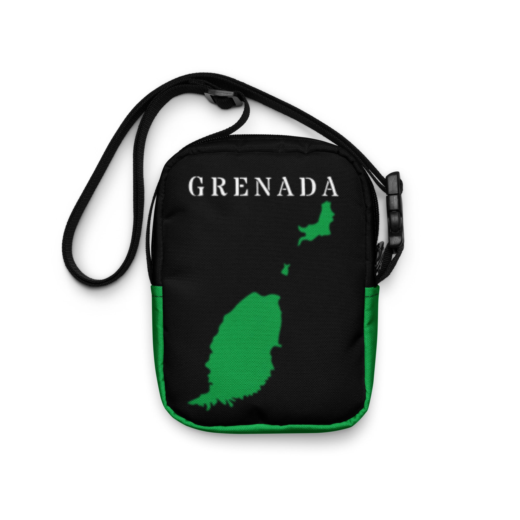 Grenada Utility crossbody bag (Green Trim)-Fete Massive