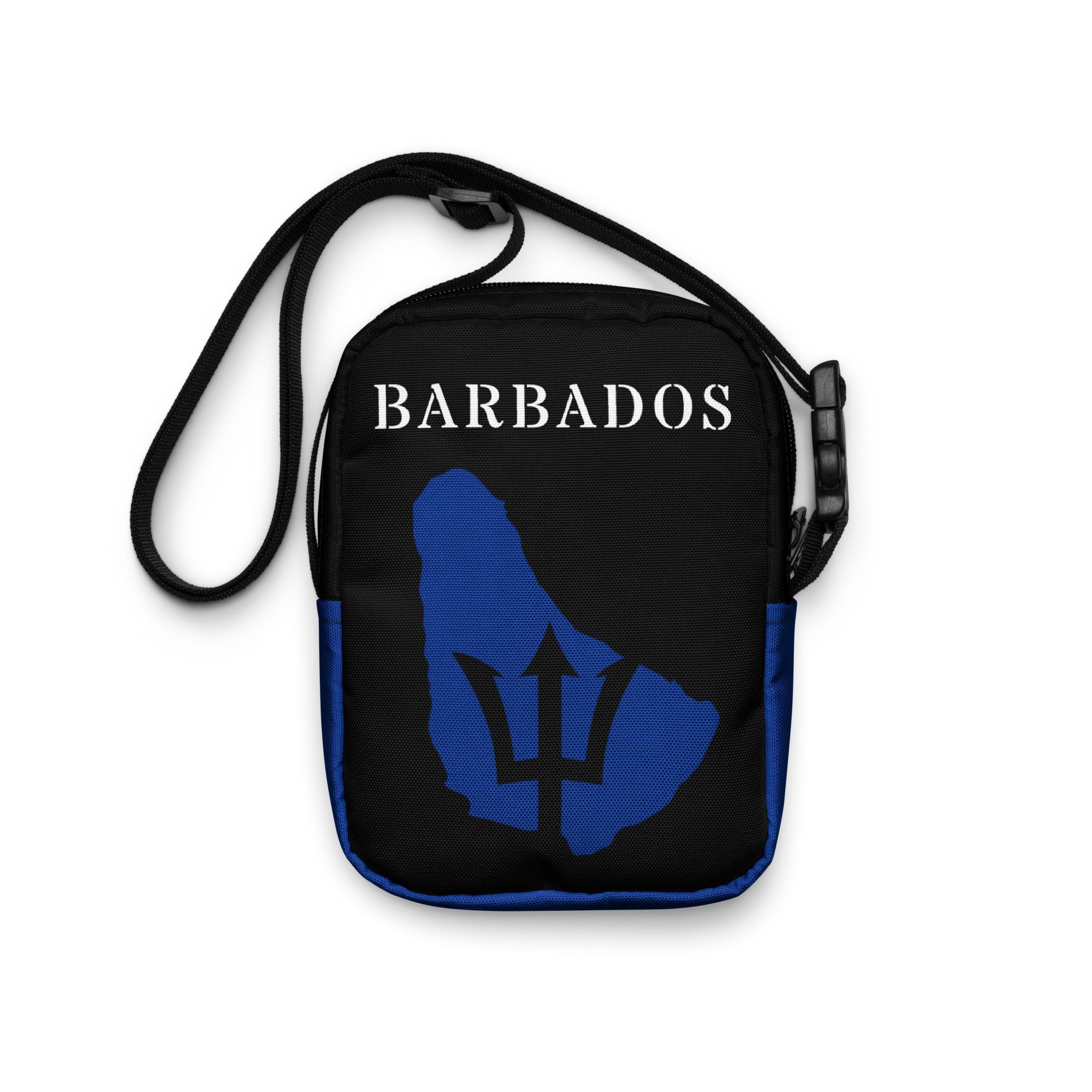 Barbados Utility crossbody bag (Blue Trim)-Fete Massive