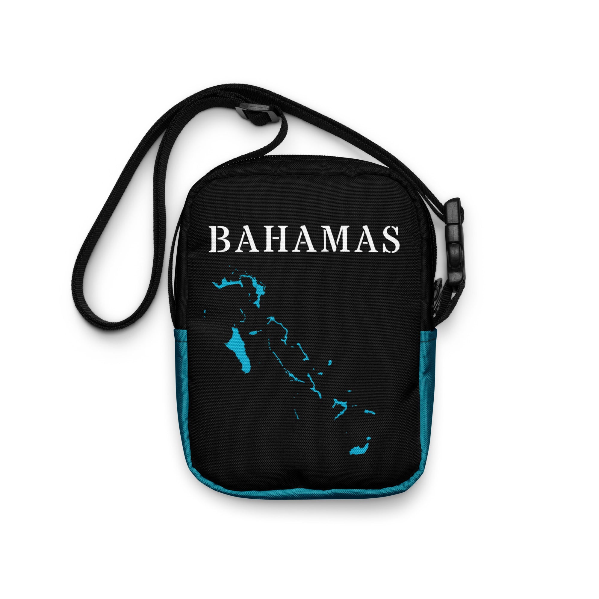 The Bahamas Utility crossbody bag (Blue Trim)-Fete Massive