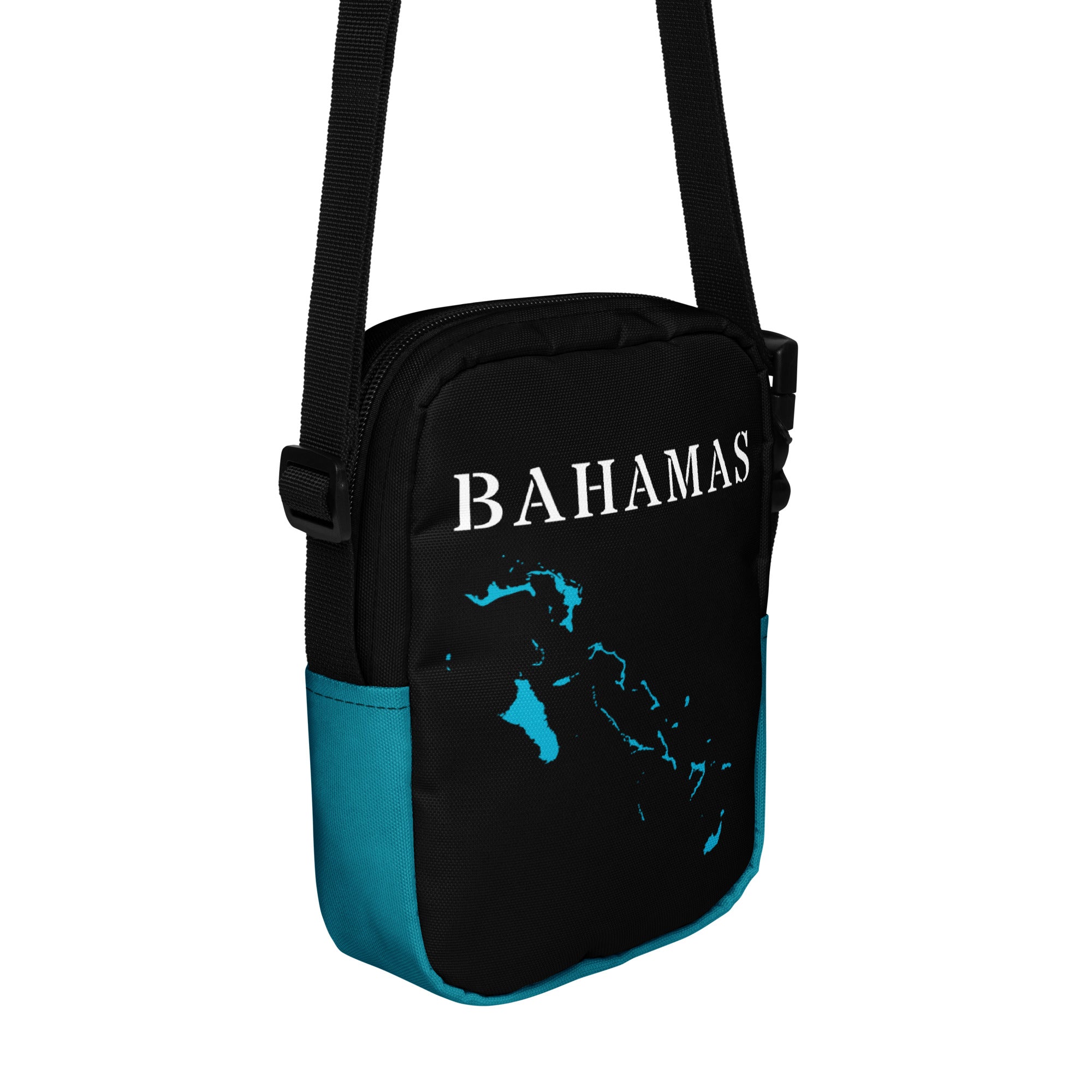 The Bahamas Utility crossbody bag (Blue Trim)-Fete Massive