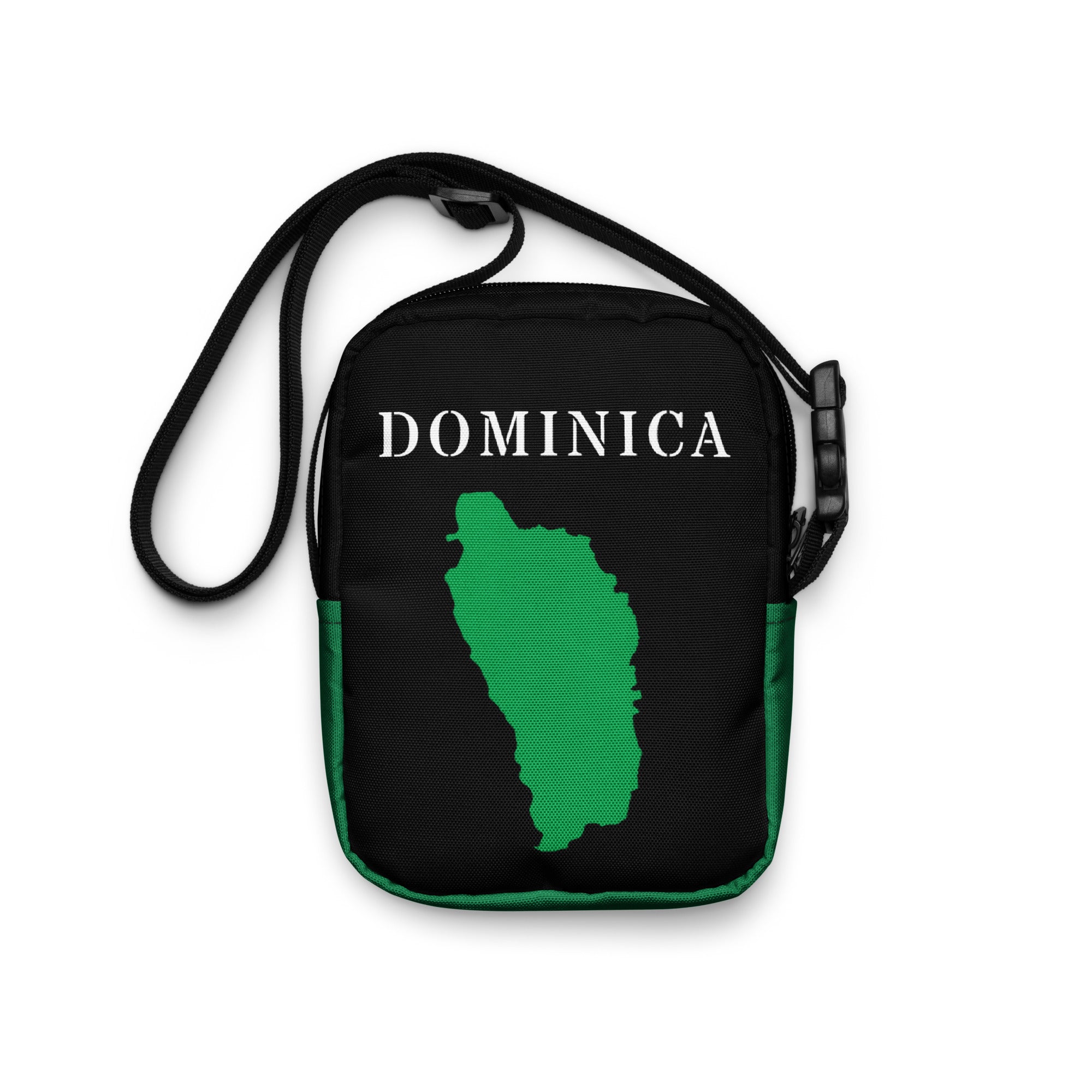 Dominica Utility crossbody bag (Green Trim)-Fete Massive