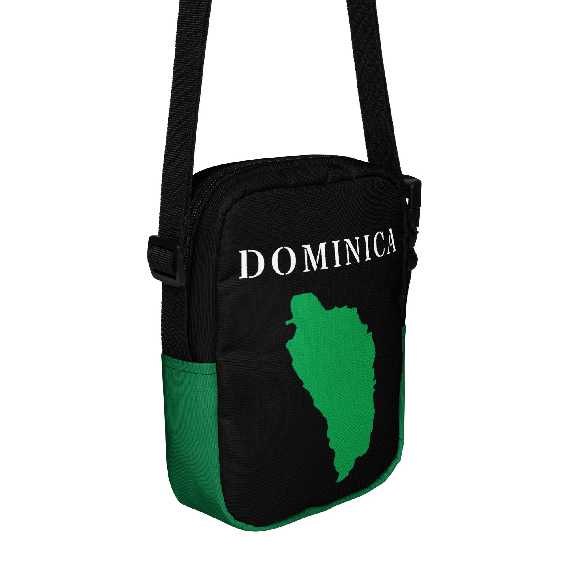 Dominica Utility crossbody bag (Green Trim)-Fete Massive