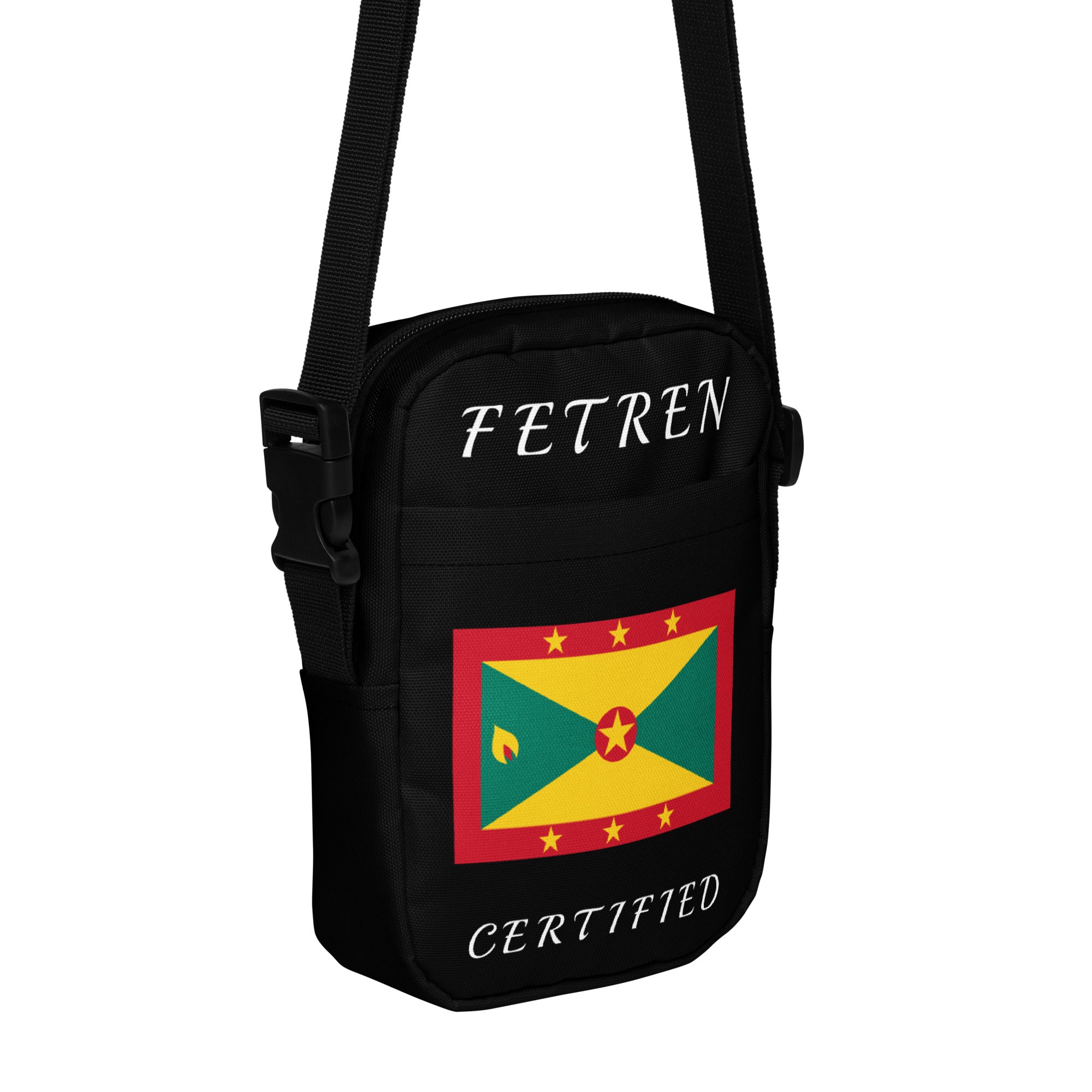 Grenada Utility crossbody bag (Black)-Fete Massive