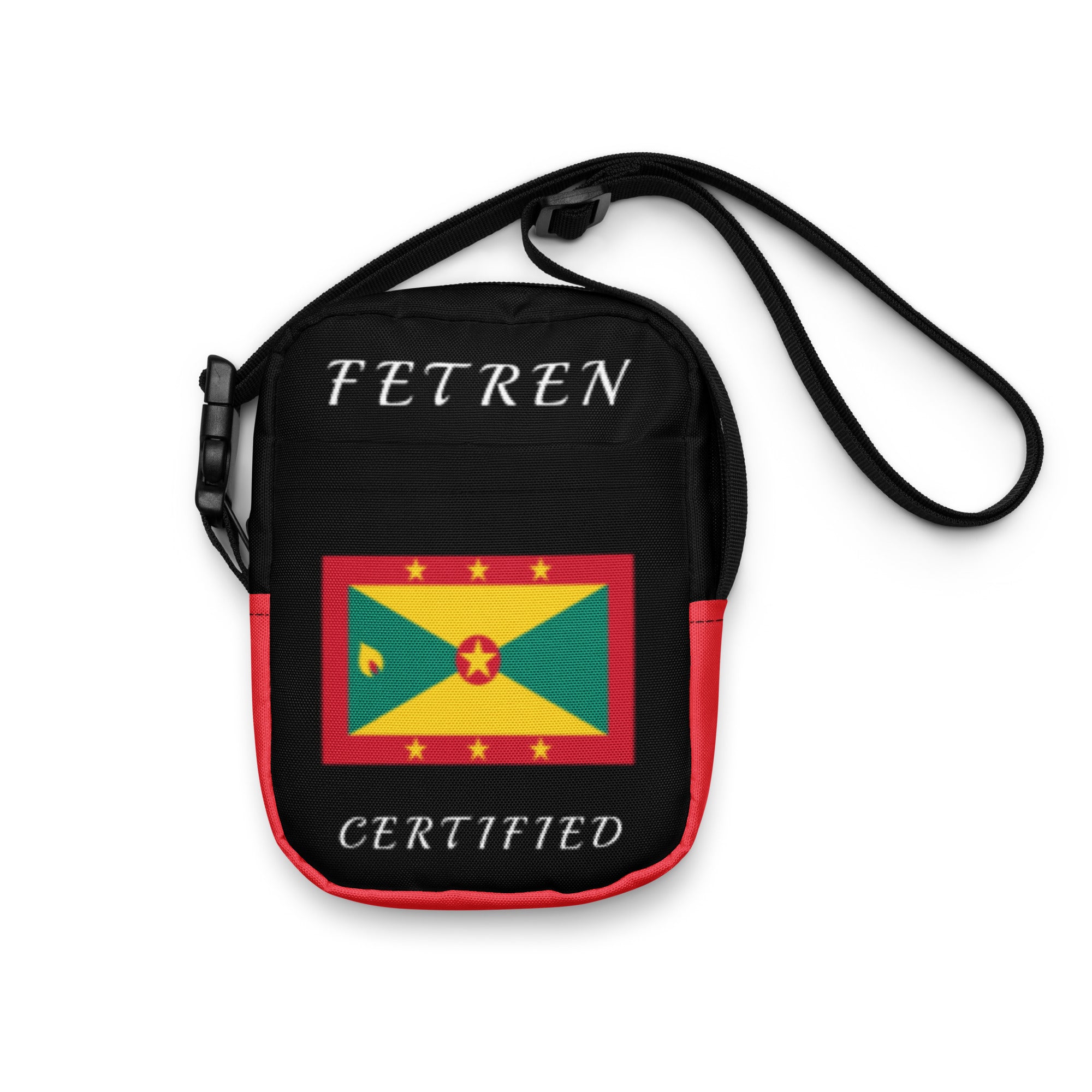 Grenada Utility crossbody bag (Red Trim)-Fete Massive