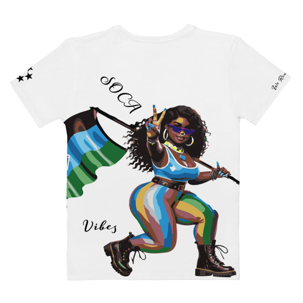 Flag Gal! Fete Massive Designer: Women's T-shirt-Fete Massive