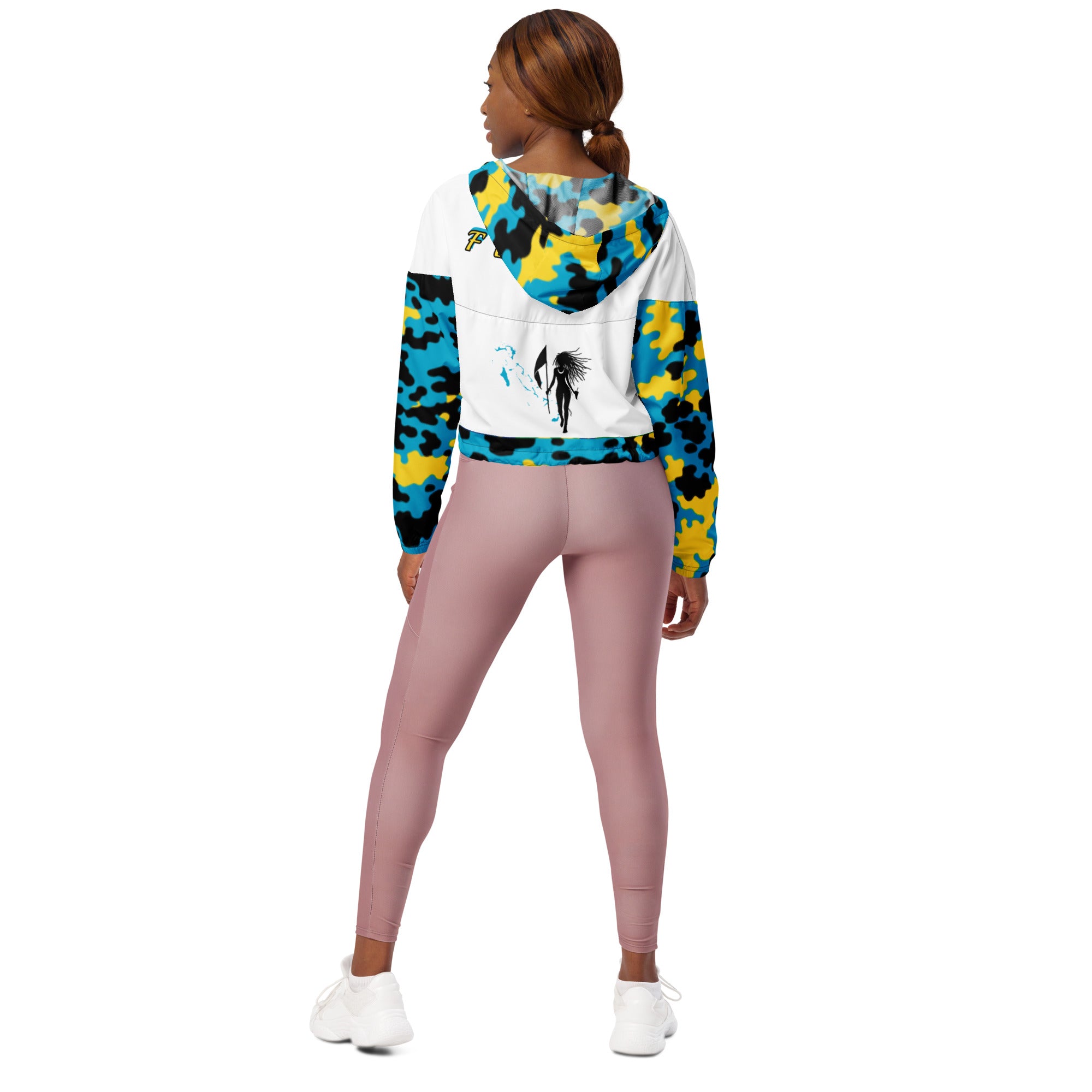 Fetren CAMO Jacket (Bahamas Women’s cropped windbreaker)-Fete Massive