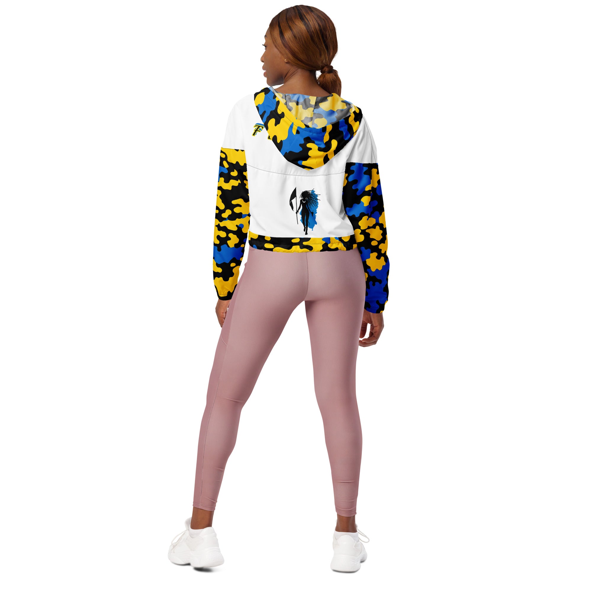 Fetren CAMO Jacket (St. Lucia Women’s cropped windbreaker)-Fete Massive