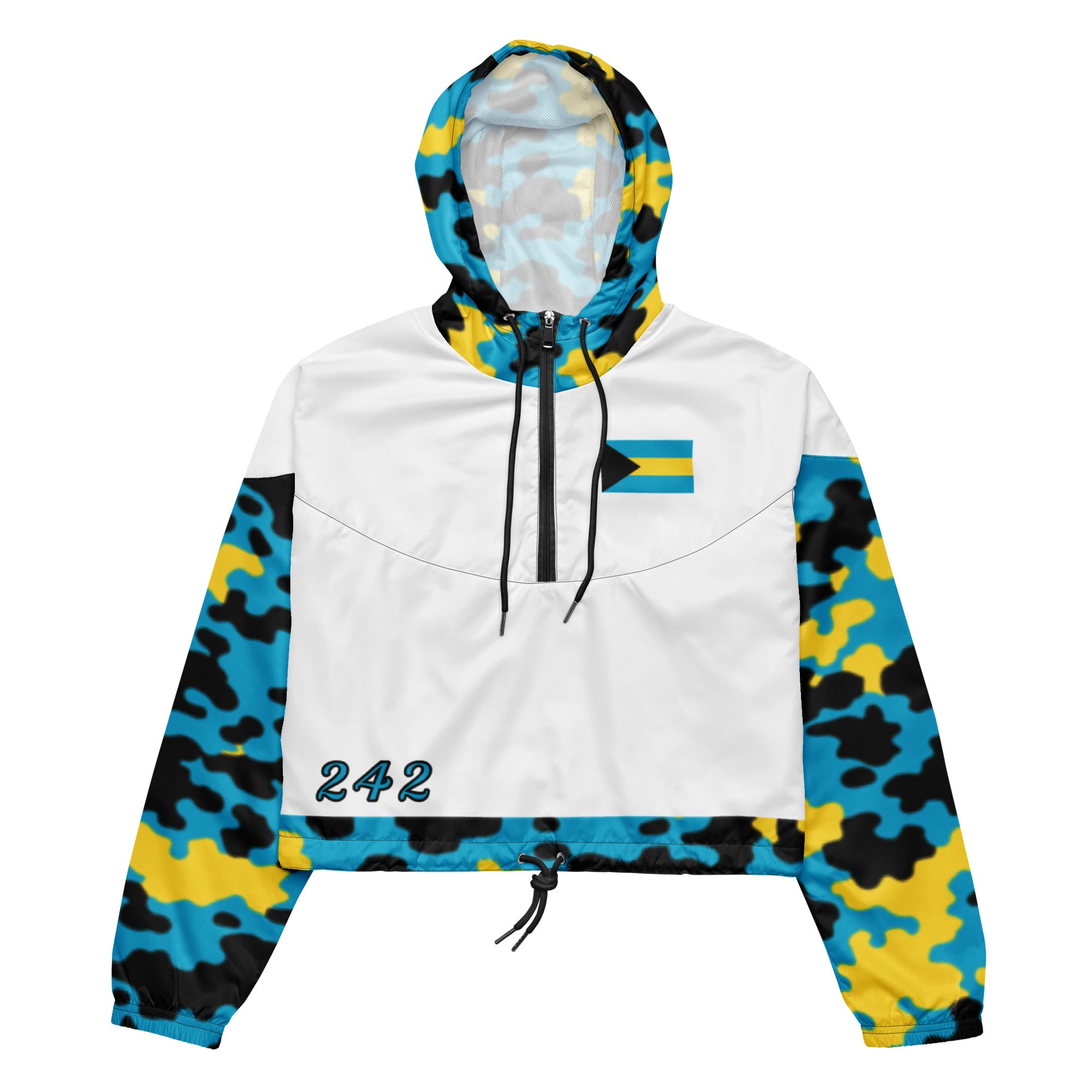 Fetren CAMO Jacket (Bahamas Women’s cropped windbreaker)-Fete Massive