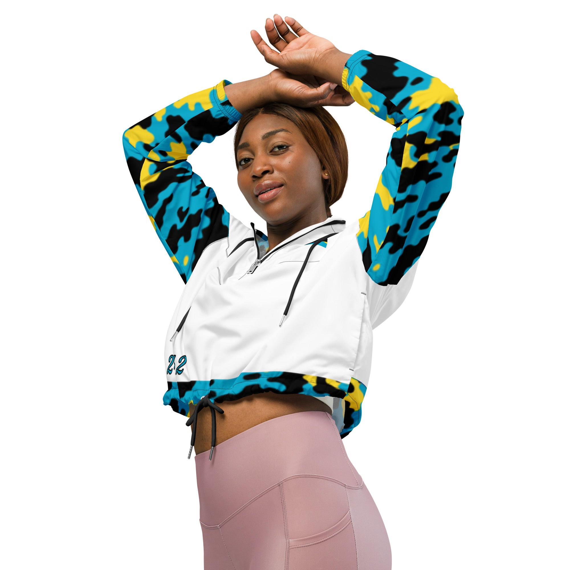 Fetren CAMO Jacket (Bahamas Women’s cropped windbreaker)-Fete Massive