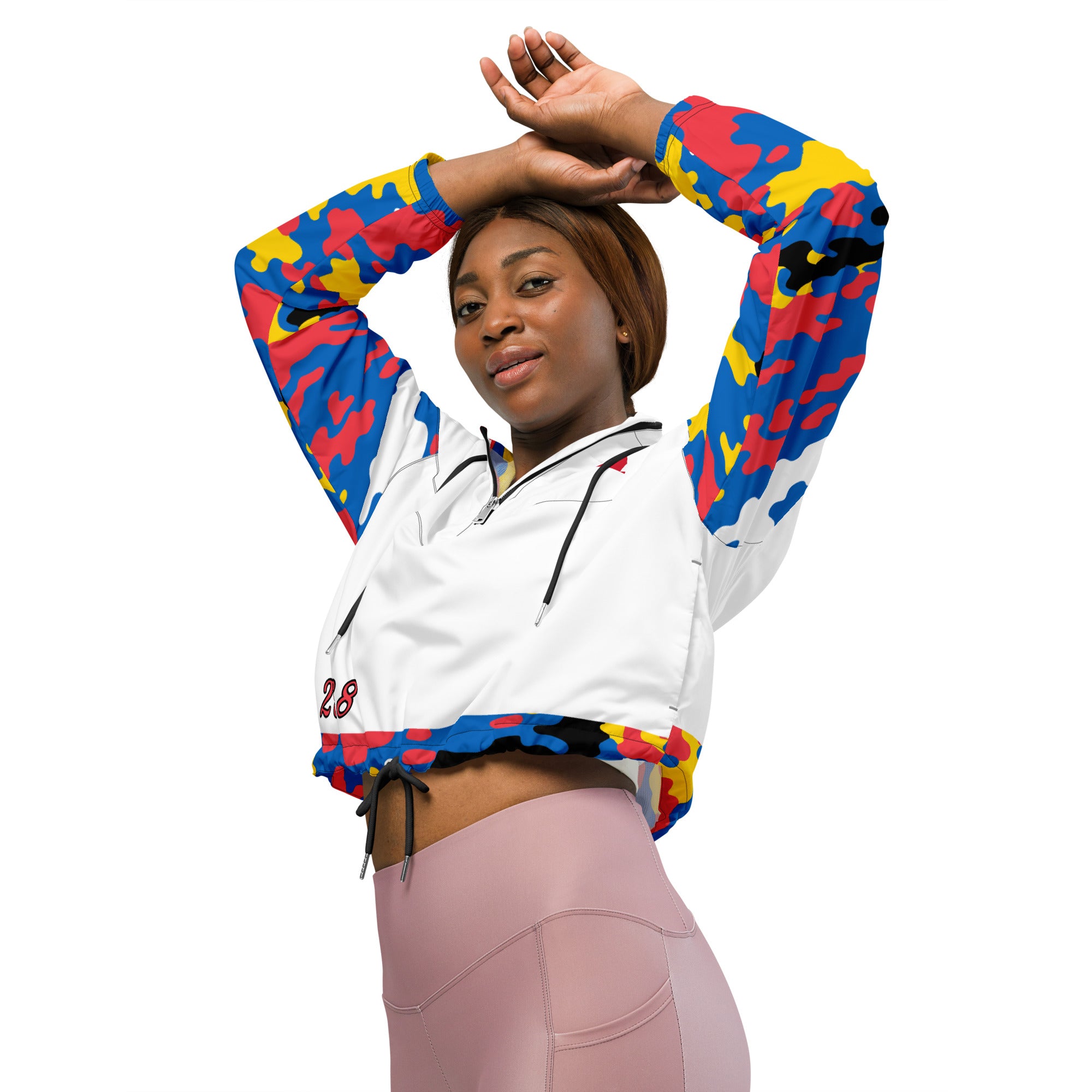 Fetren CAMO Jacket (Antigua & Barbuda Women’s cropped windbreaker)-Fete Massive