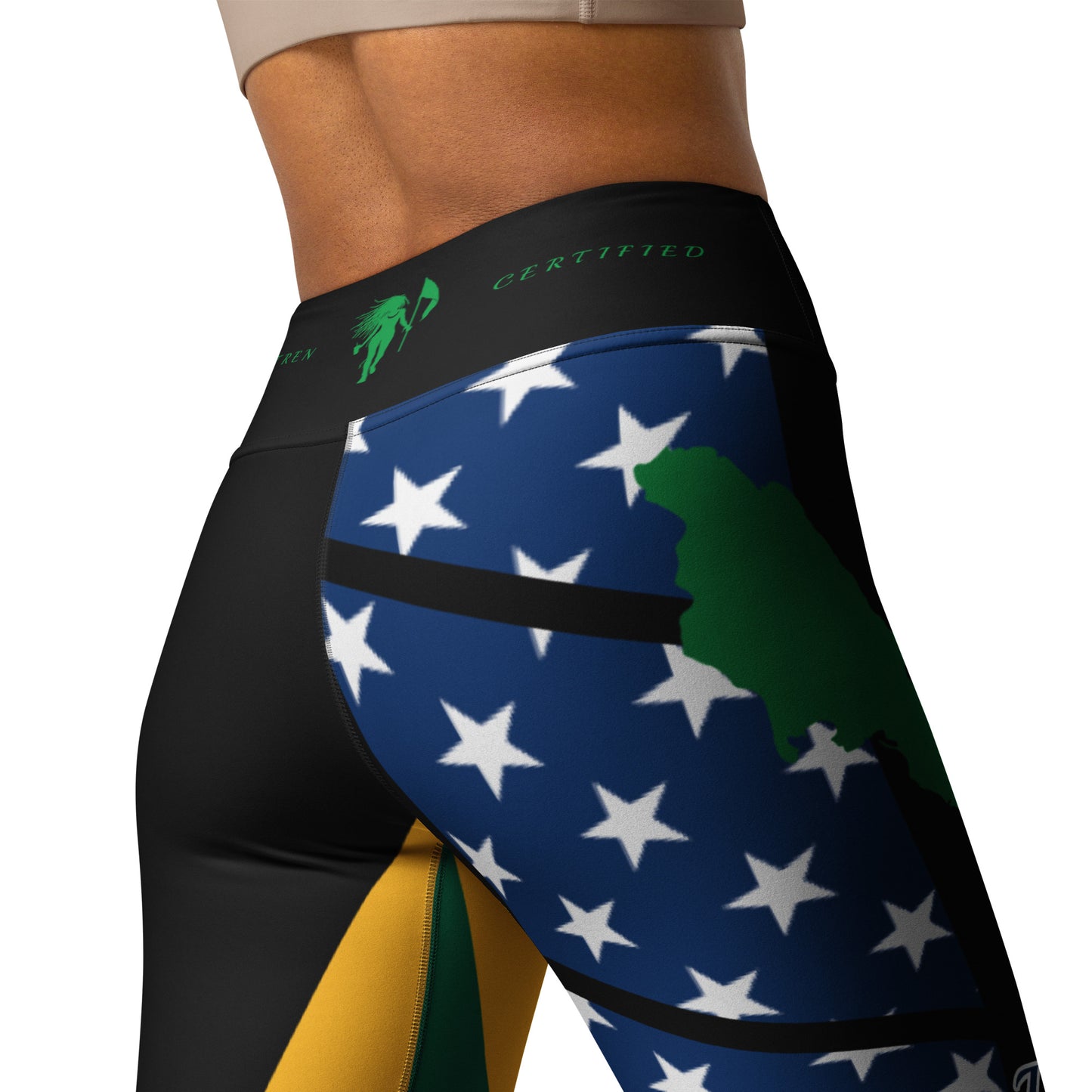 Jamaica USA Yoga Leggings