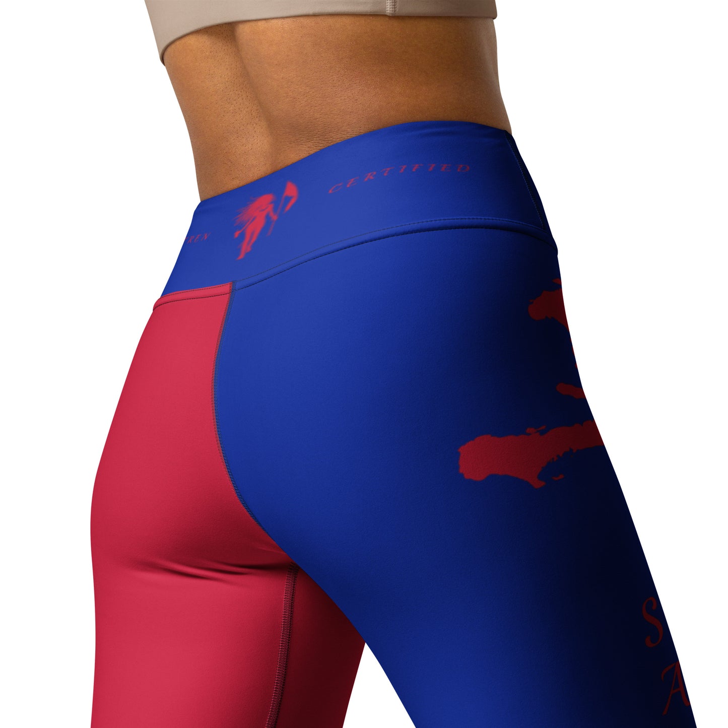 Haiti Flag Yoga Leggings