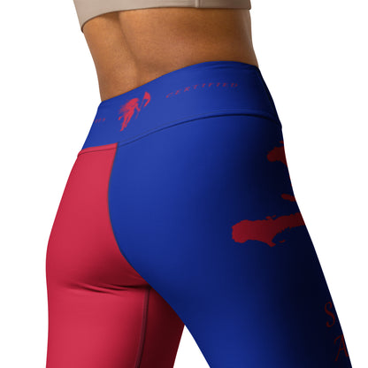 Haiti Flag Yoga Leggings