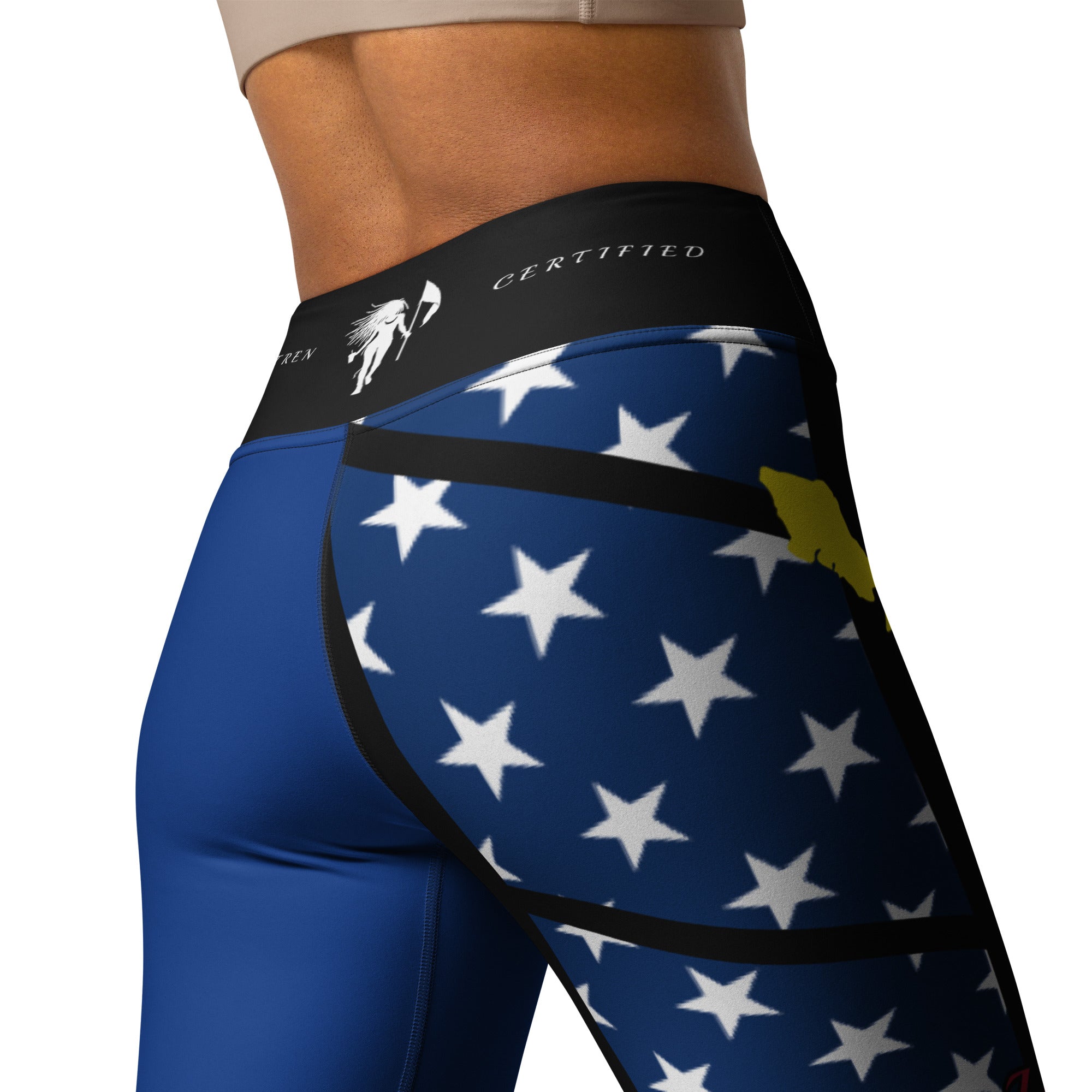 Curacao USA Yoga Leggings-Fete Massive