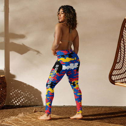 Antigua & Barbuda CAMO Leggings-Fete Massive