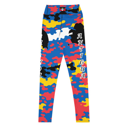 Antigua & Barbuda CAMO Leggings-Fete Massive