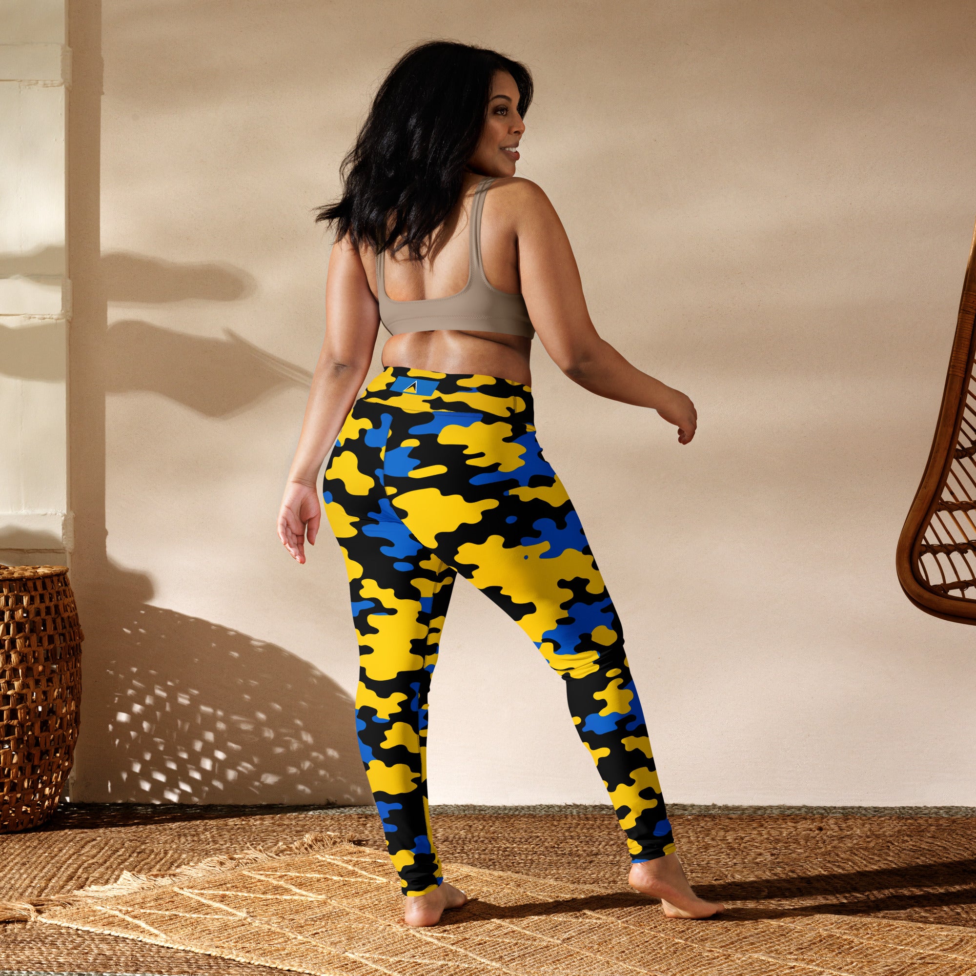 St. Lucia CAMO Leggings-Fete Massive