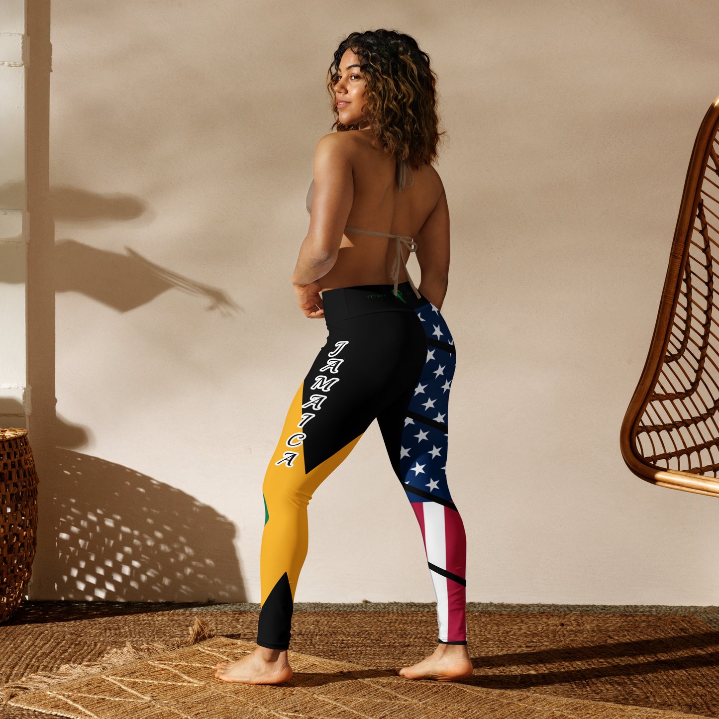 Jamaica USA Yoga Leggings