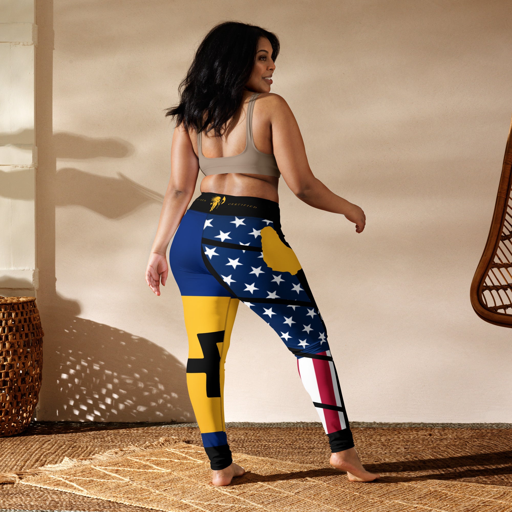 Barbados USA Yoga Leggings-Fete Massive