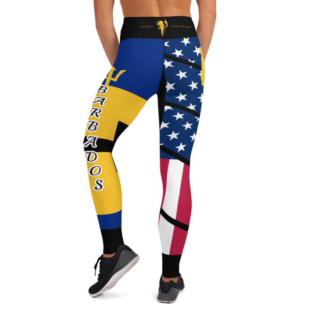 Barbados USA Yoga Leggings-Fete Massive