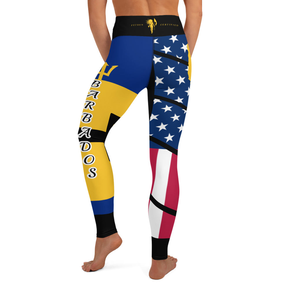 Barbados USA Yoga Leggings-Fete Massive