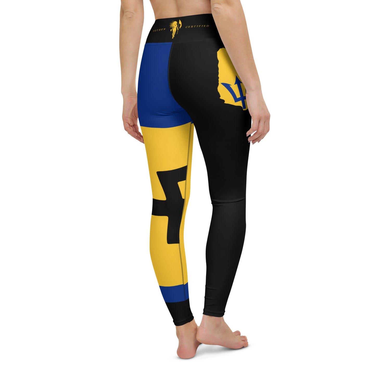 Barbados Flag Yoga Leggings