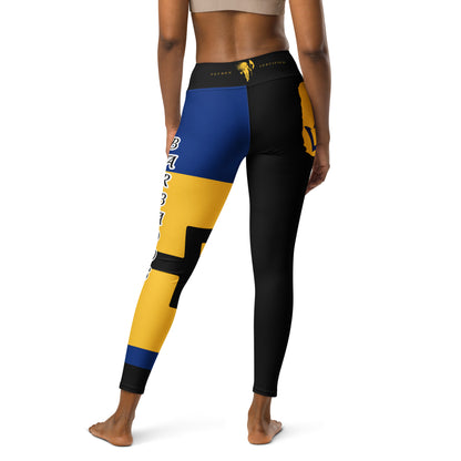 Barbados Flag Yoga Leggings