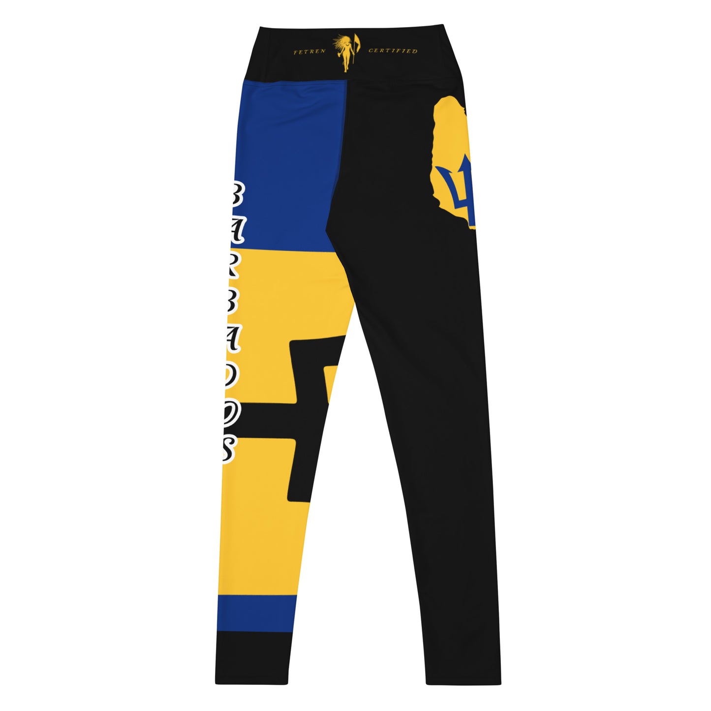 Barbados Flag Yoga Leggings