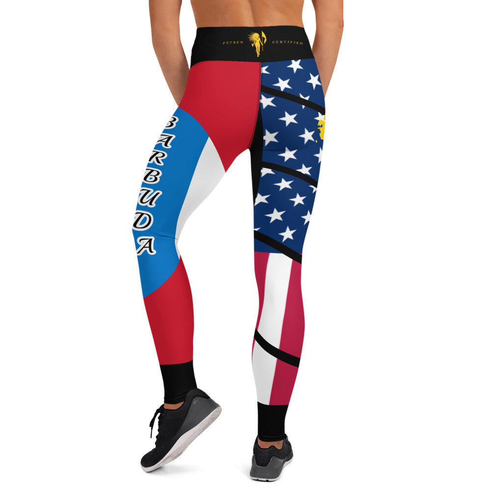 Barbuda USA Yoga Leggings-Fete Massive