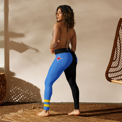 Aruba Flag Yoga Leggings