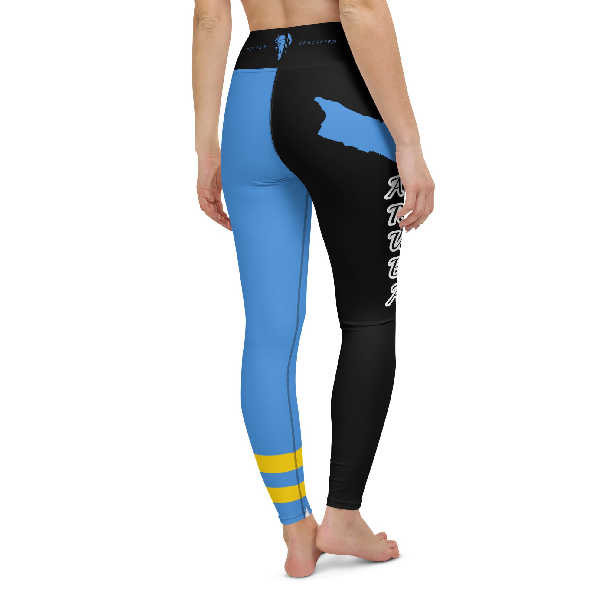 Aruba Flag Yoga Leggings-Fete Massive