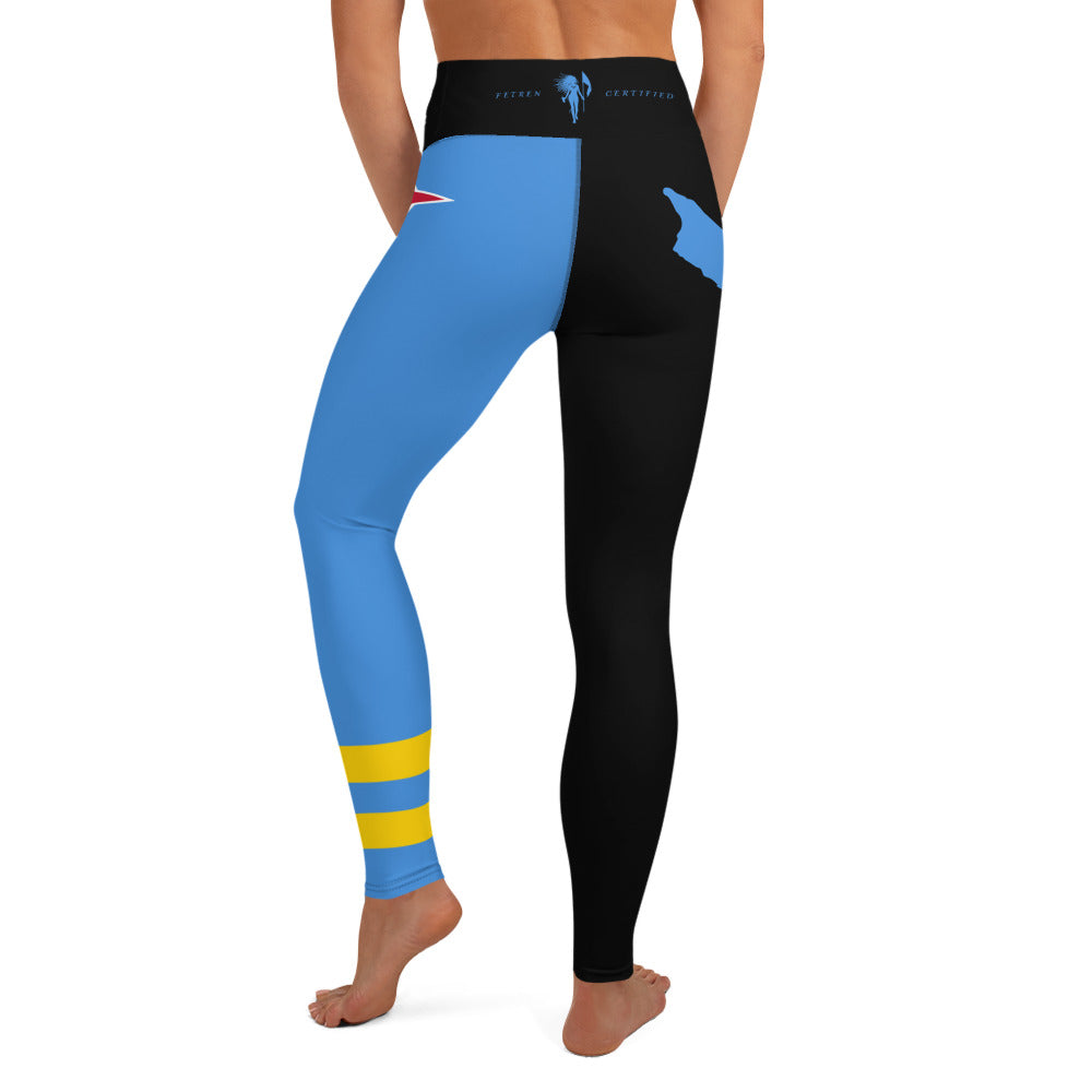 Aruba Flag Yoga Leggings-Fete Massive