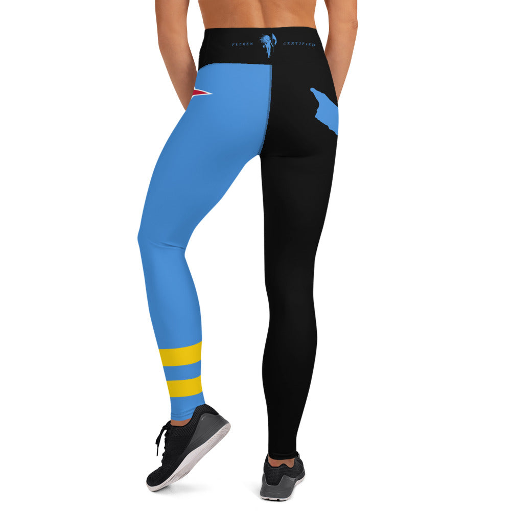 Aruba Flag Yoga Leggings-Fete Massive