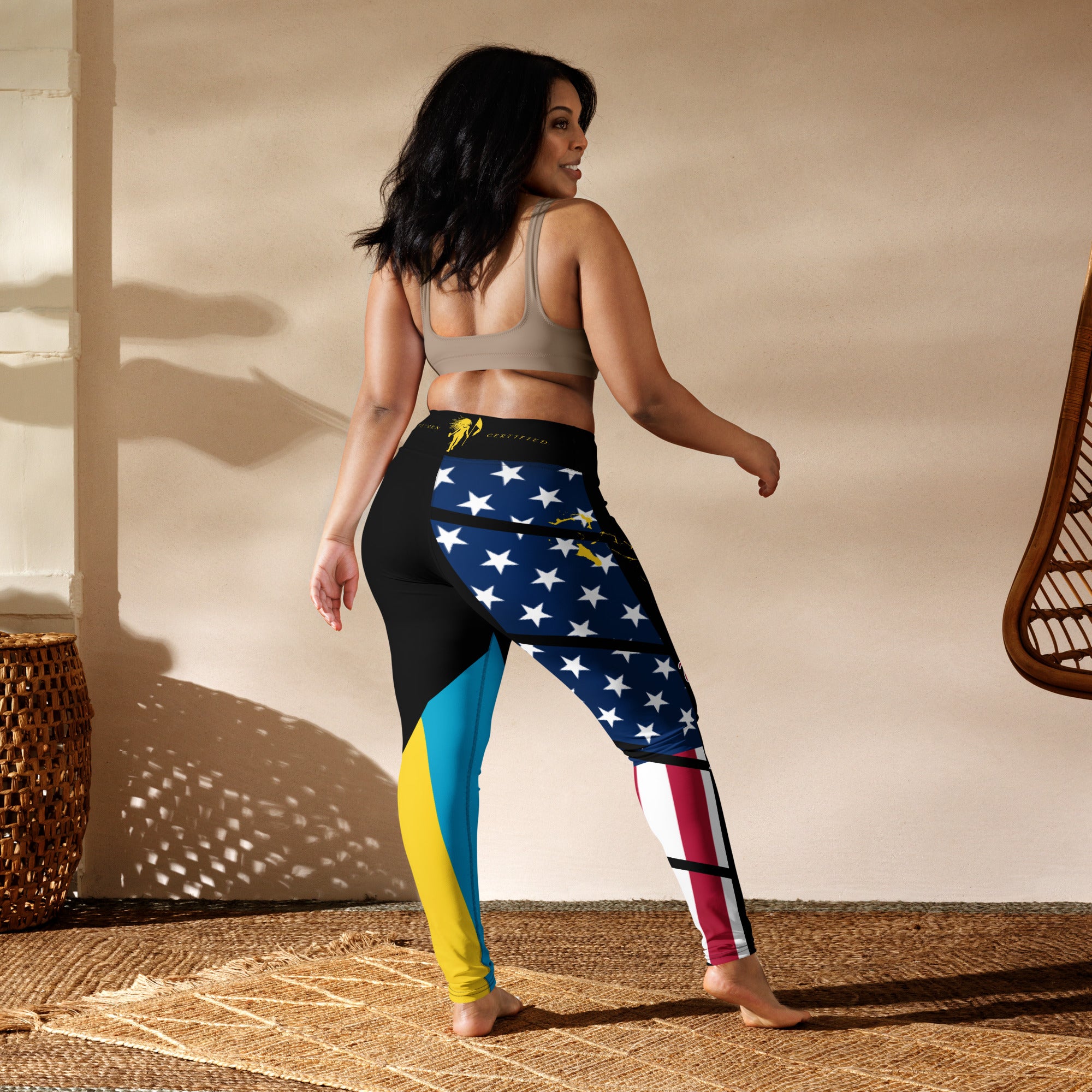 The Bahamas USA Yoga Leggings-Fete Massive