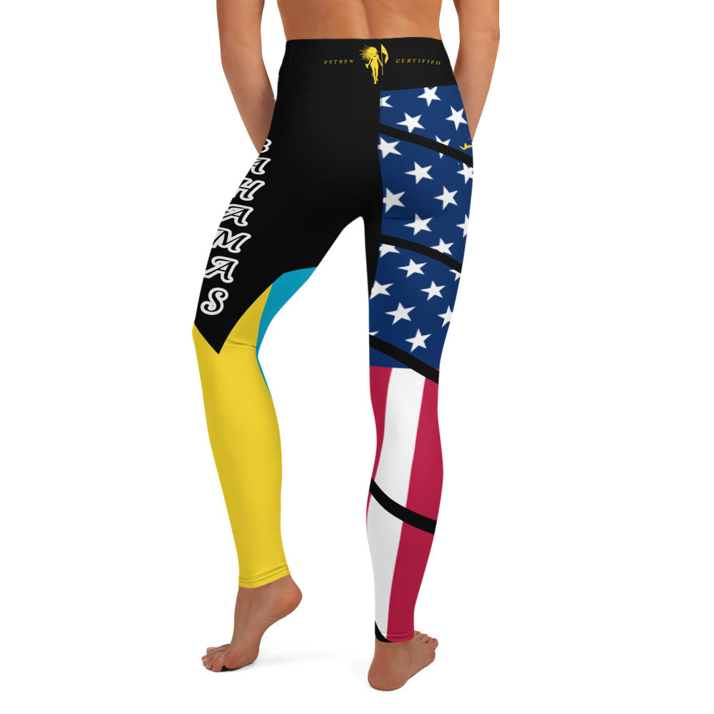 The Bahamas USA Yoga Leggings-Fete Massive