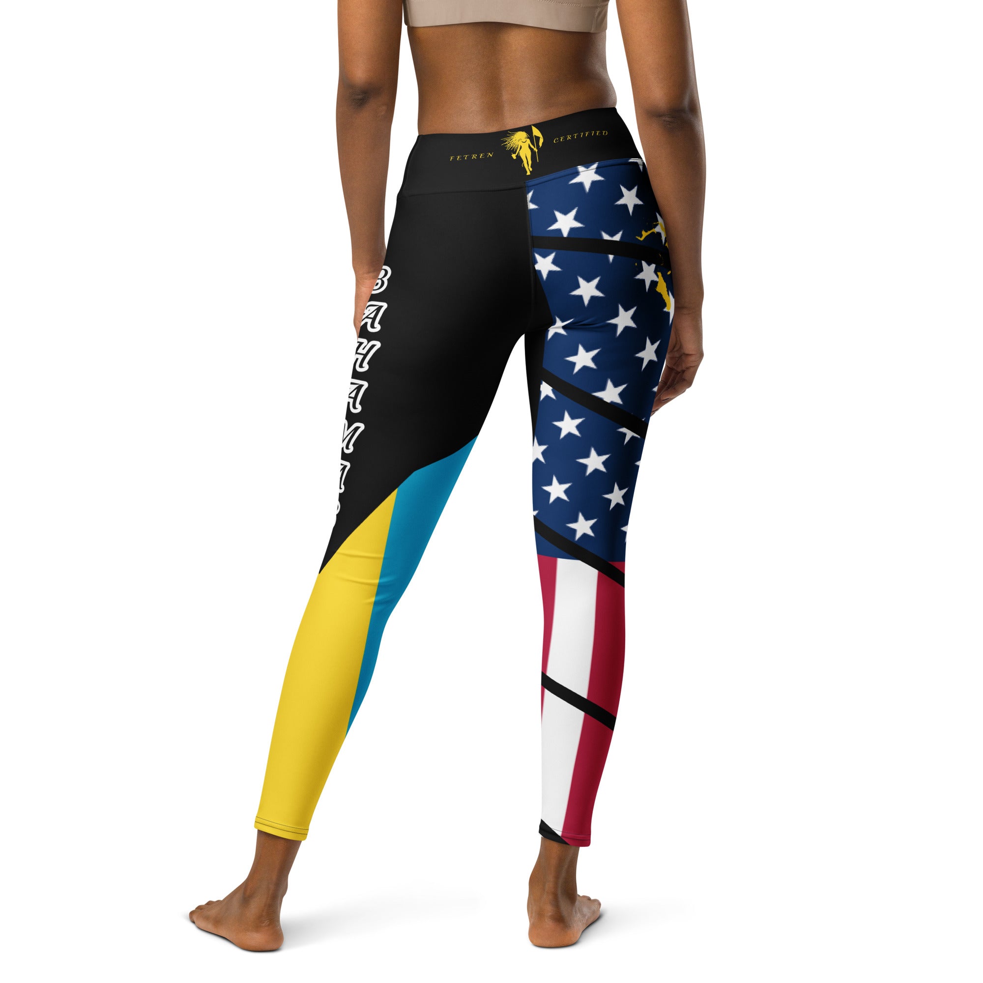 The Bahamas USA Yoga Leggings-Fete Massive