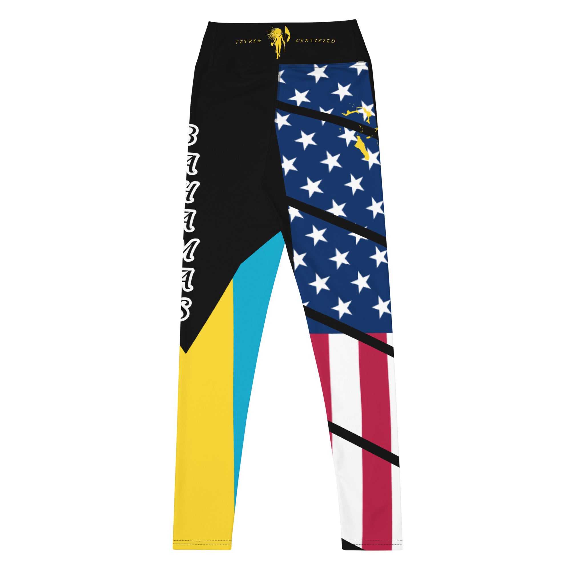 The Bahamas USA Yoga Leggings-Fete Massive