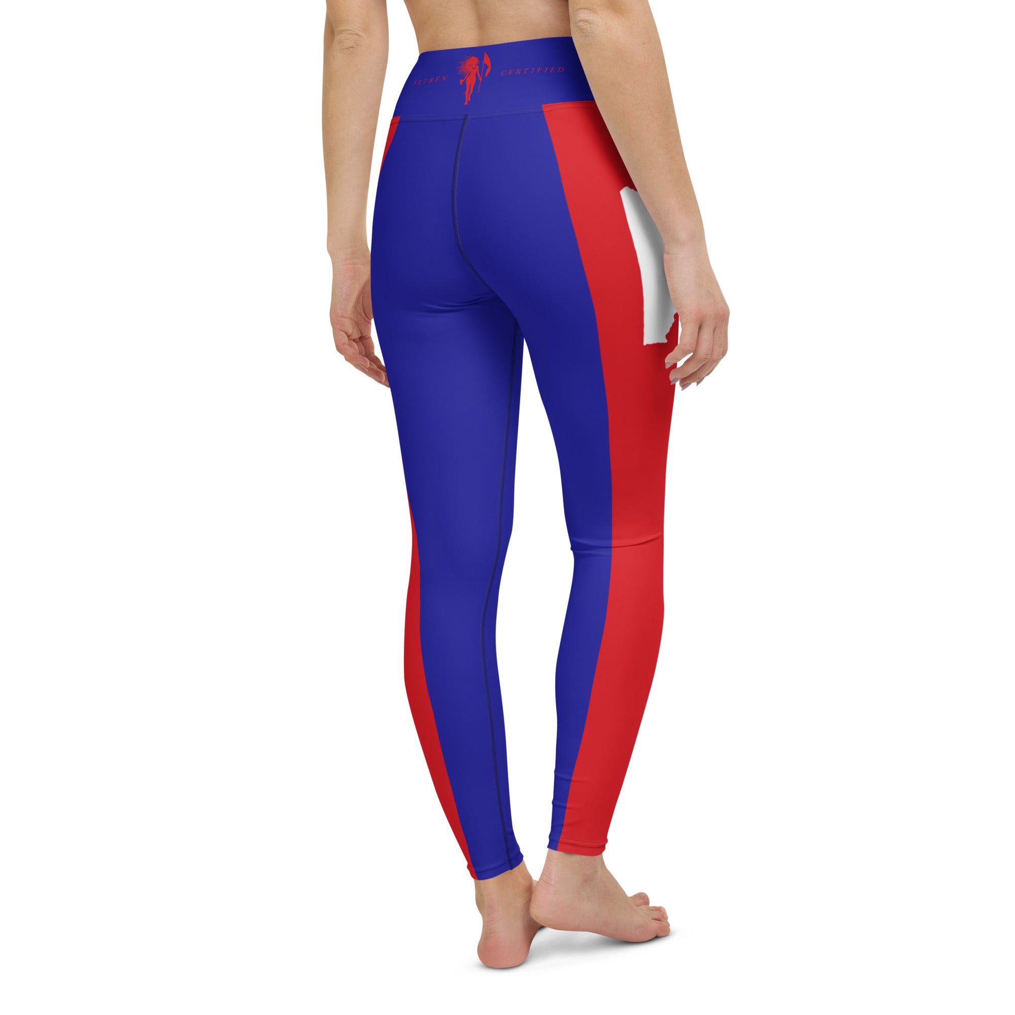 Belize Flag Yoga Leggings-Fete Massive