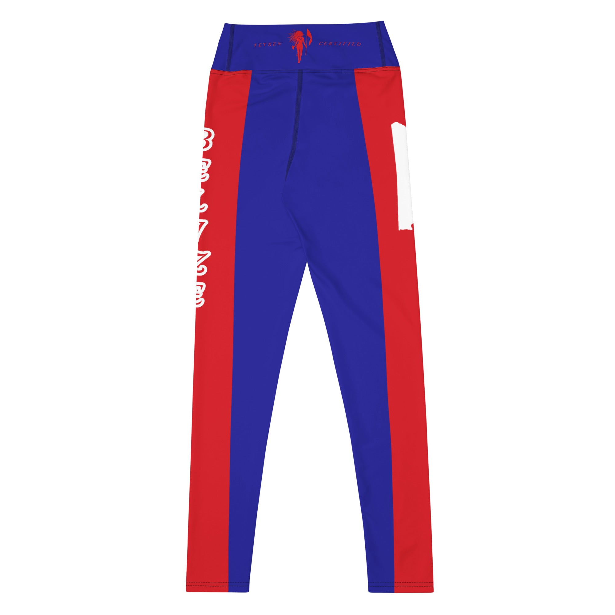 Belize Flag Yoga Leggings-Fete Massive