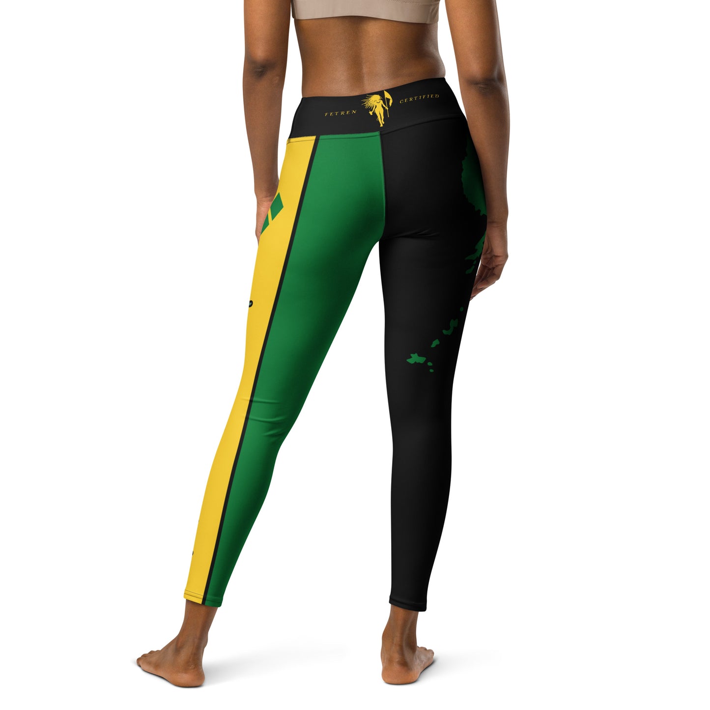 Saint Vincent Flag Yoga Leggings