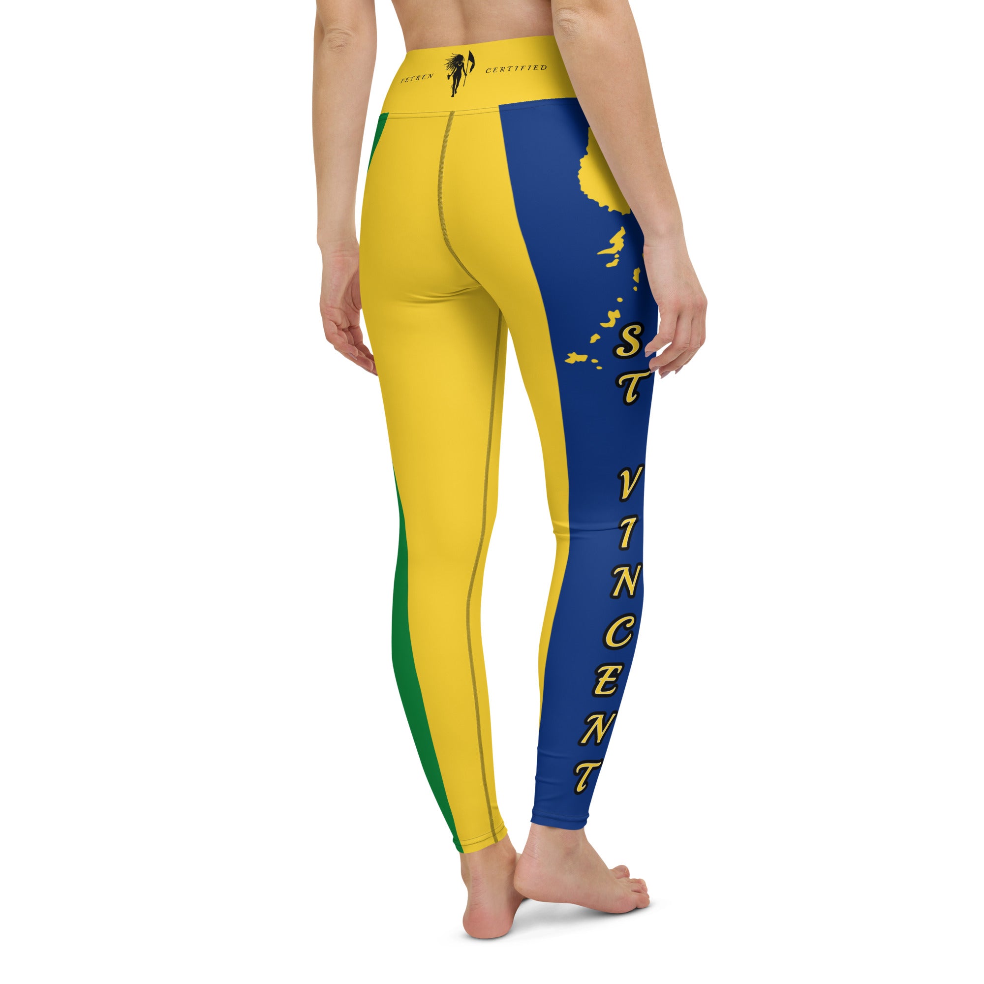 Saint Vincent Flag Yoga Leggings 2-Fete Massive