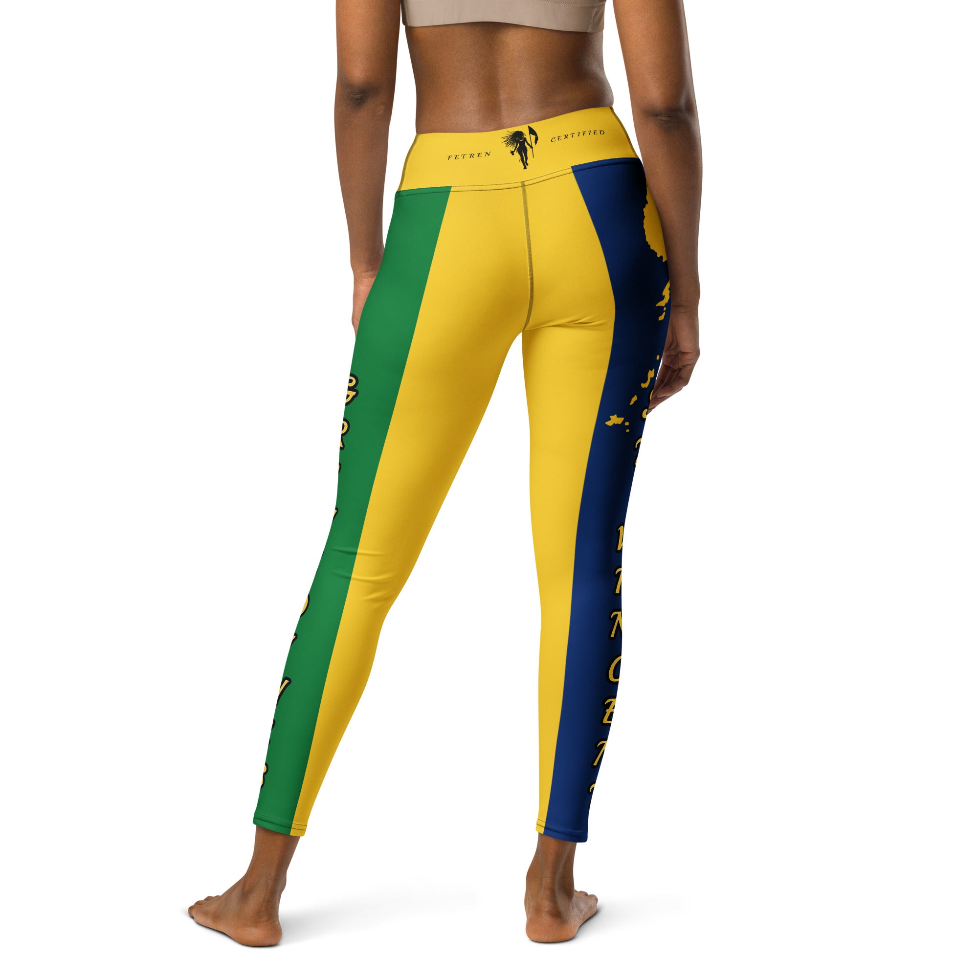 Saint Vincent Flag Yoga Leggings 2-Fete Massive