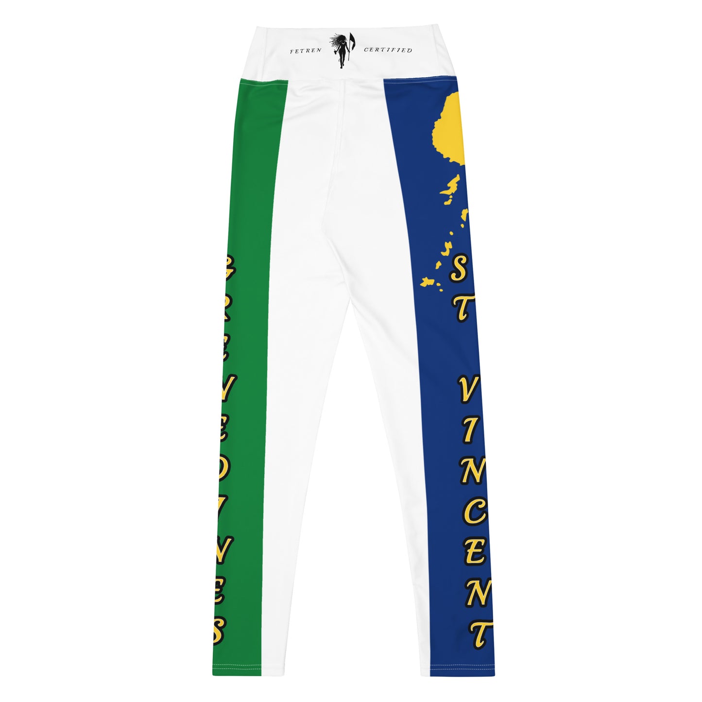 Saint Vincent Flag White Out Edition Yoga Leggings