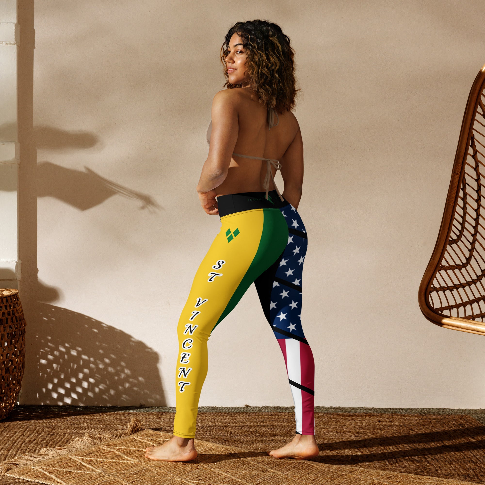 Saint Vincent USA Yoga Leggings-Fete Massive