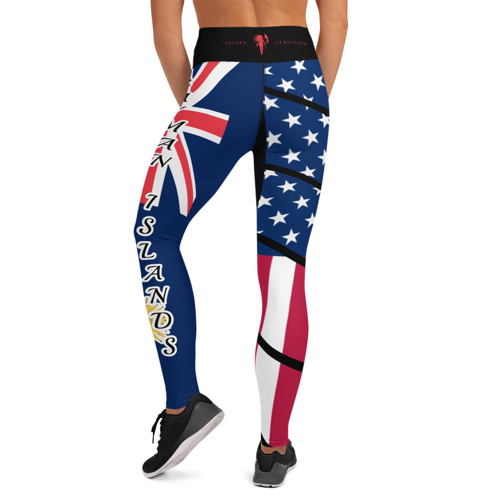 Cayman Islands USA Yoga Leggings-Fete Massive