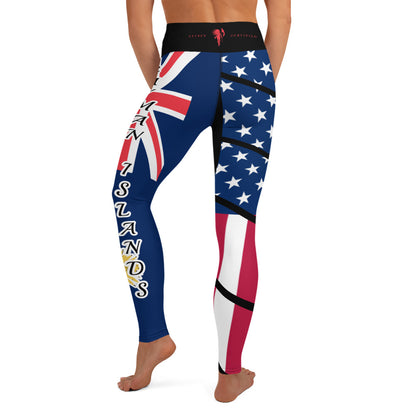 Cayman Islands USA Yoga Leggings