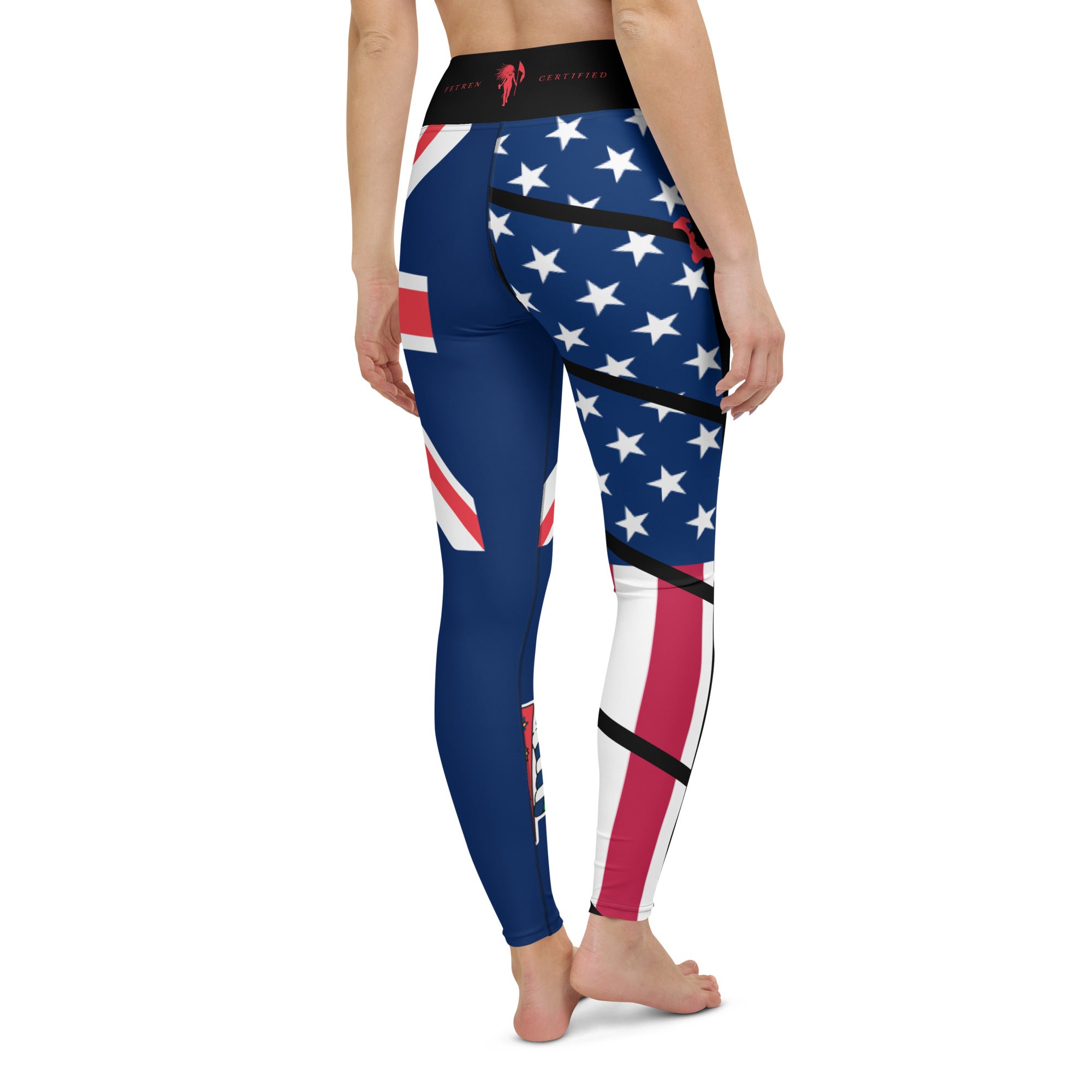 Cayman Islands USA Yoga Leggings-Fete Massive