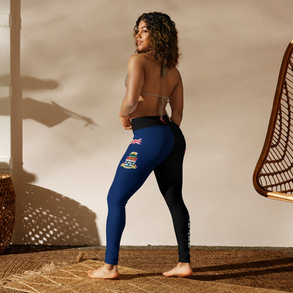 Cayman Islands Flag Yoga leggings