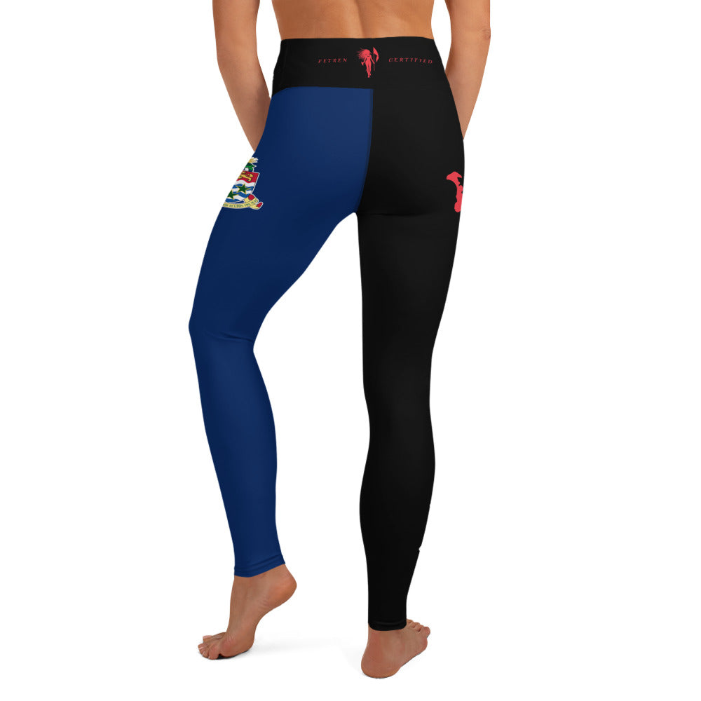 Cayman Islands Flag Yoga leggings-Fete Massive